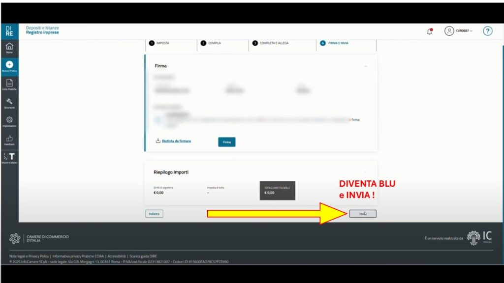 Tutorial: come inserire la PEC amministratori nel DIRE Registro Imprese 14