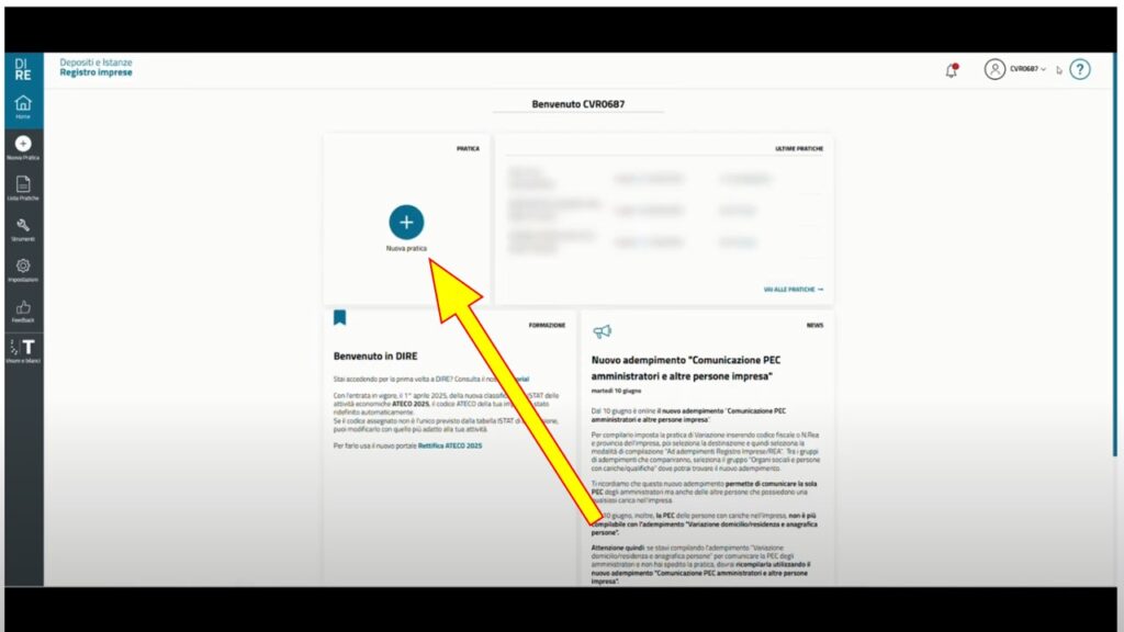 Tutorial: come inserire la PEC amministratori nel DIRE Registro Imprese 2