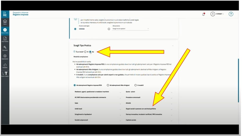 Tutorial: come inserire la PEC amministratori nel DIRE Registro Imprese 4