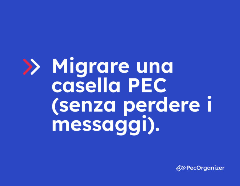 migrare casella pec